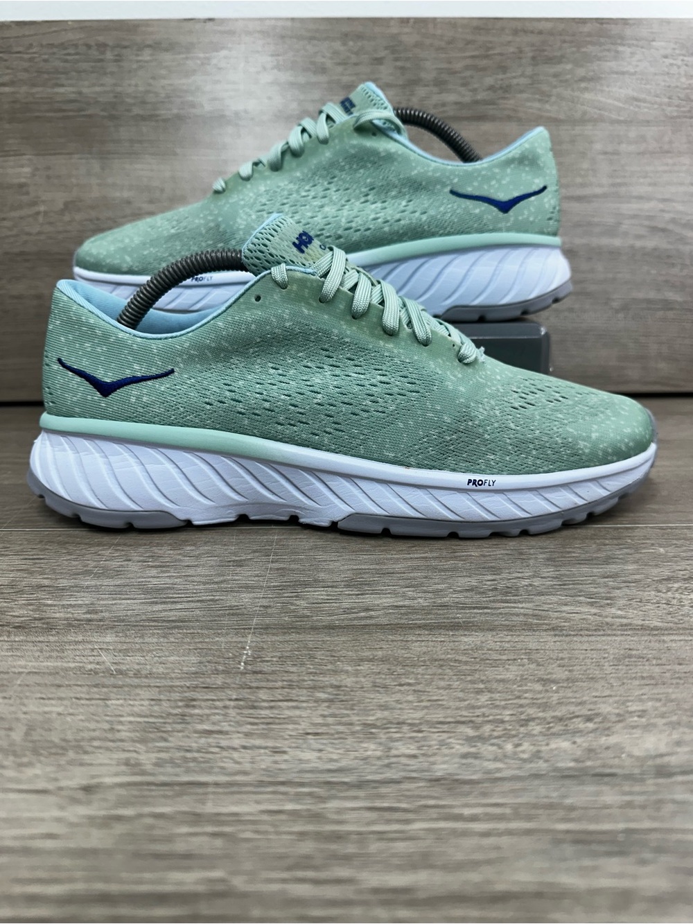 Hoka One One Cavu 2 1099724 LSBL Mint Green Running Shoes Sneaker Womens 9.5